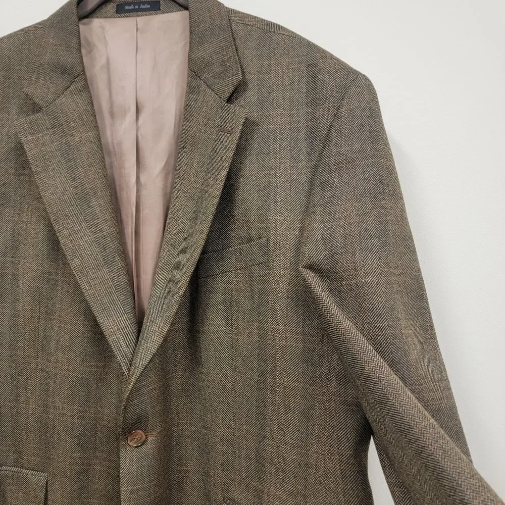 Ralph Lauren Lambswool 2 Button Blazer Herringbone 48R